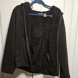 Jane Ashley Black Teddy Jacket
